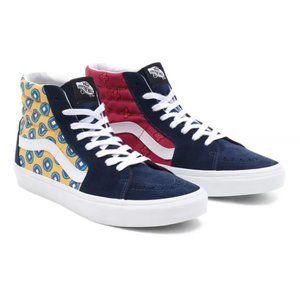 Vans Sk8-Hi tie print  Canvas Suede Blue Shoes